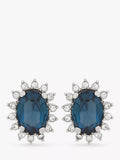 Eclectica Pre-Loved Swarovski Crystal Radial Clip-On Earrings, Circa 1980s