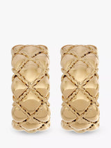 John Lewis Eclectica Pre-Loved 18ct Gold Plated Half Hoop Clip-On Earrings (Circa 1980s)- Buy online at McGrocer