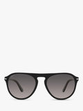 Persol aviator polarised sunglasses black grey gradient, UK version