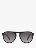 Persol aviator polarised sunglasses black grey gradient, UK version
