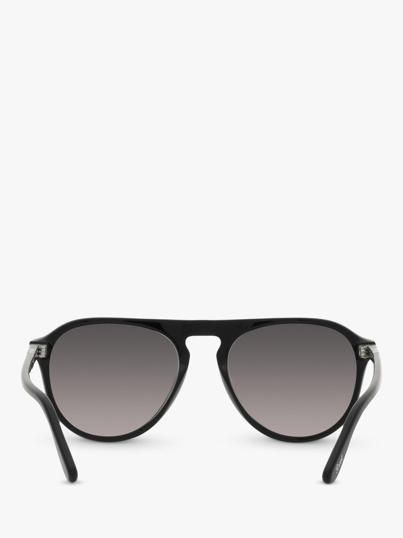 Persol aviator polarised sunglasses black grey gradient, UK version