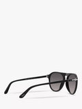 Persol aviator polarised sunglasses black grey gradient, UK version