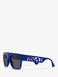 Versace rectangular sunglasses men's black frame, UK version