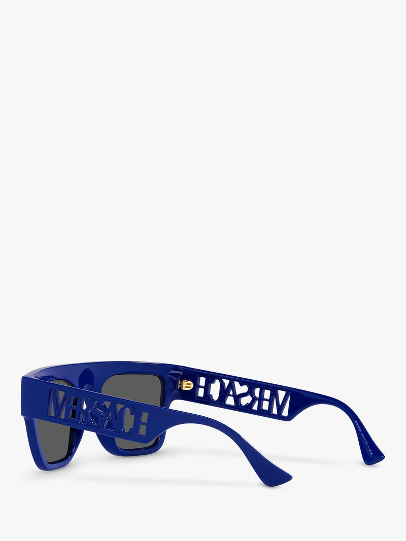 Versace rectangular sunglasses men's black frame, UK version