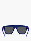Versace rectangular sunglasses men's black frame, UK version