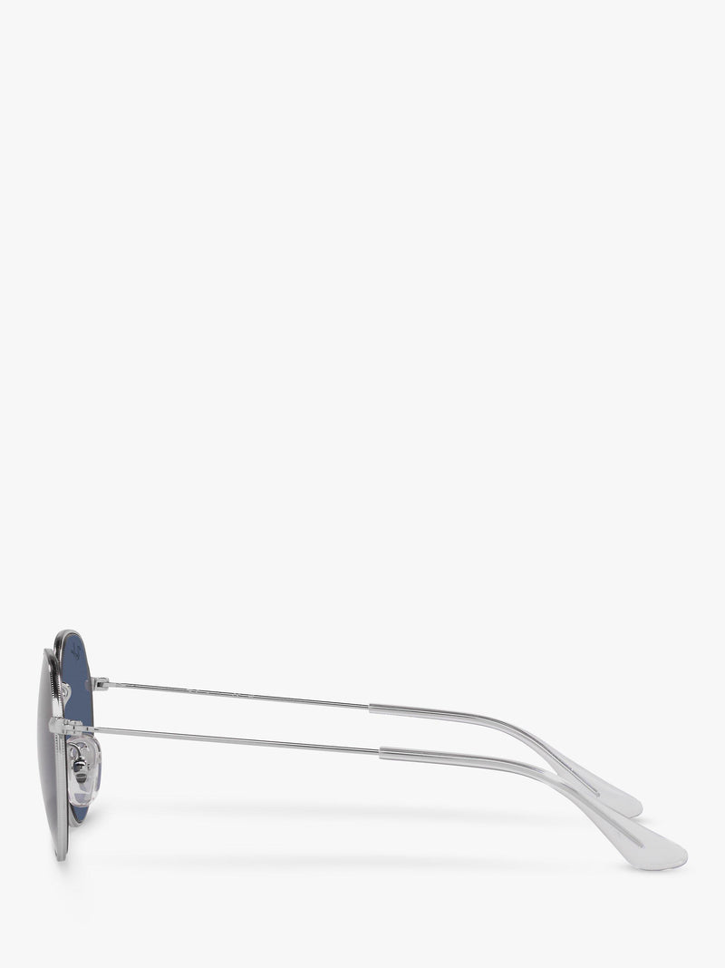 Ray-Ban Junior Jack Sunglasses Silver/Blue, imported from the UK