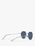 Ray-Ban Junior Jack Sunglasses Silver/Blue, imported from the UK
