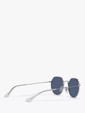 Ray-Ban Junior Jack Sunglasses Silver/Blue, imported from the UK