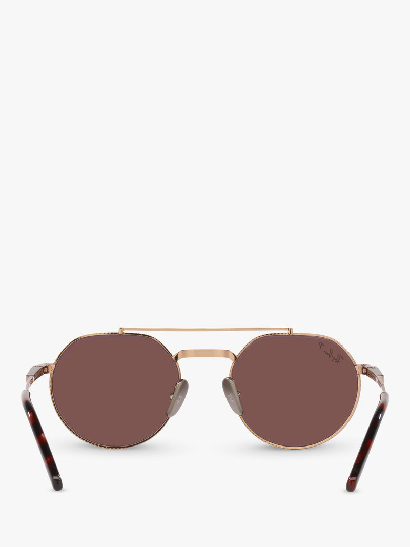 Ray-Ban Jack II titanium irregular sunglasses (British brand)