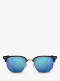 Ray-Ban RB8265 irregular sunglasses black silver, imported from the UK