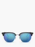 Ray-Ban RB8265 irregular sunglasses black silver, imported from the UK