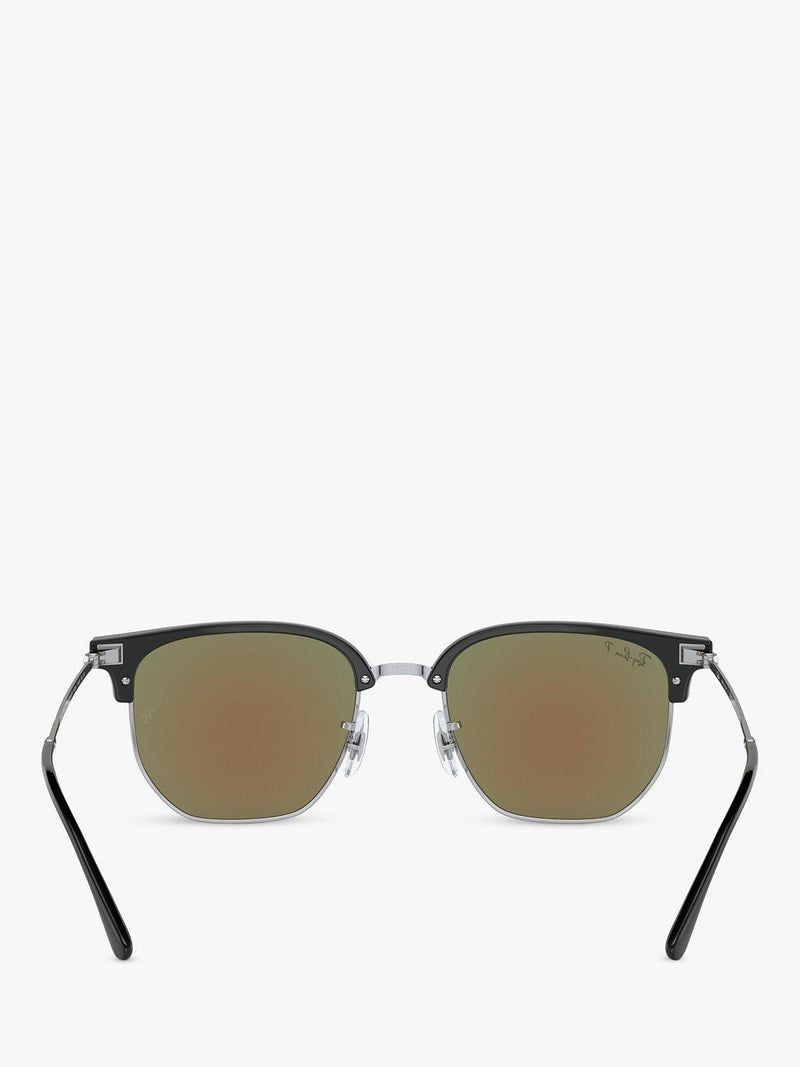 Ray-Ban RB8265 irregular sunglasses black silver, imported from the UK