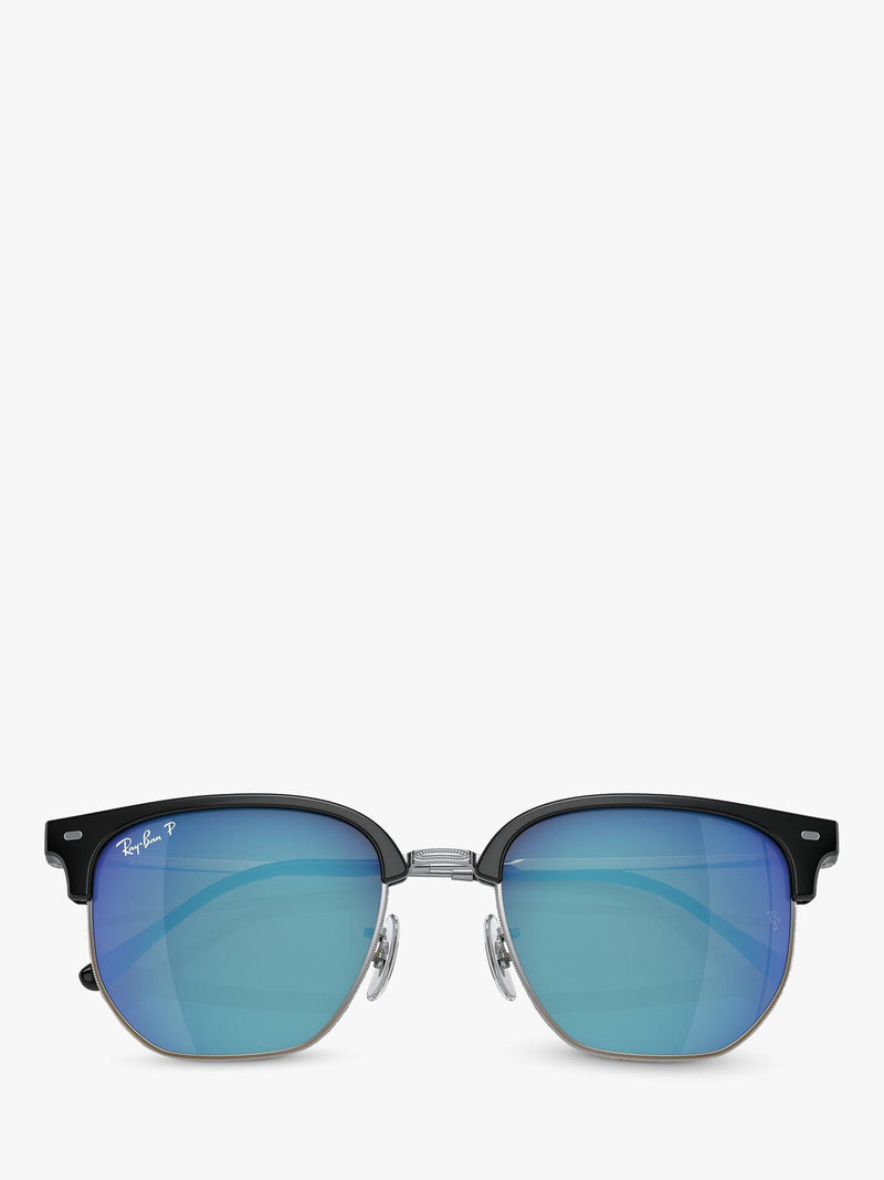 Ray-Ban RB8265 irregular sunglasses black silver, imported from the UK