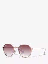 John Lewis Ray-Ban Junior RJ9565S Unisex Jack Sunglasses Rose Gold/Pink Gradient- Buy online at McGrocer