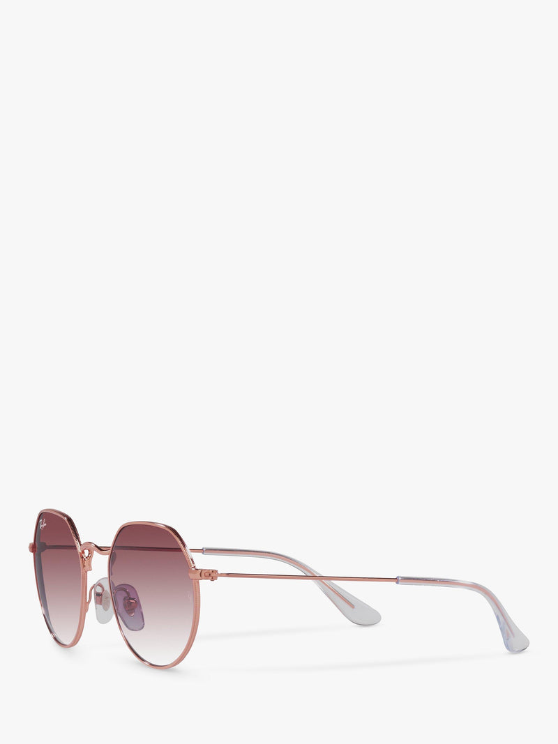 Ray-Ban Junior Jack RJ9565S sunglasses rose gold pink gradient, UK version