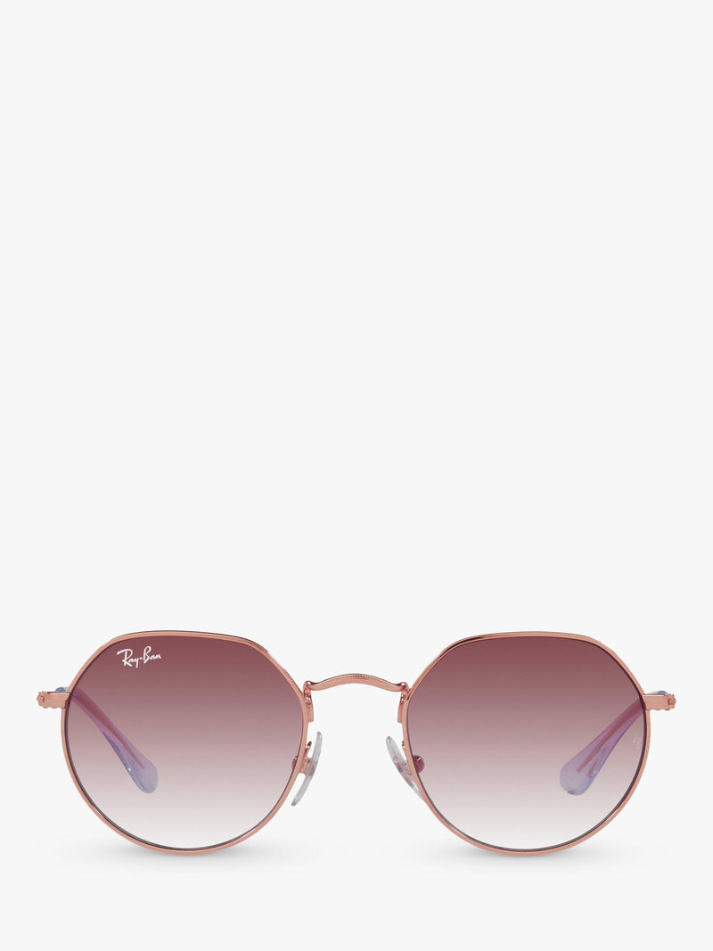 Ray-Ban Junior Jack RJ9565S sunglasses rose gold pink gradient, UK version