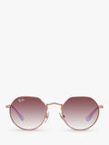 Ray-Ban Junior Jack RJ9565S sunglasses rose gold pink gradient, UK version