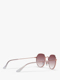 Ray-Ban Junior Jack RJ9565S sunglasses rose gold pink gradient, UK version