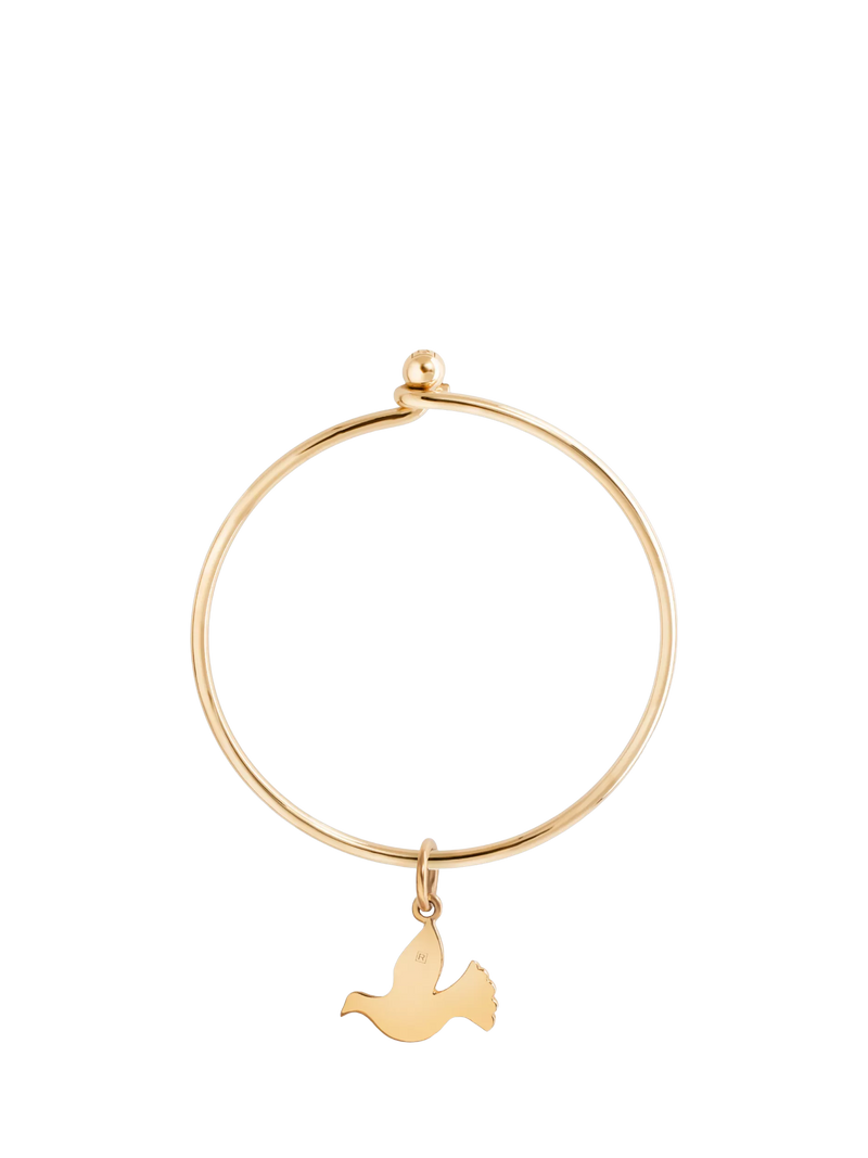Recognised Dove Popon Bangle, Gold