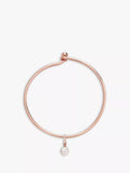Recognised Freedom Pearl Popon Bangle rose gold plated sterling silver freshwater pearl - British product
