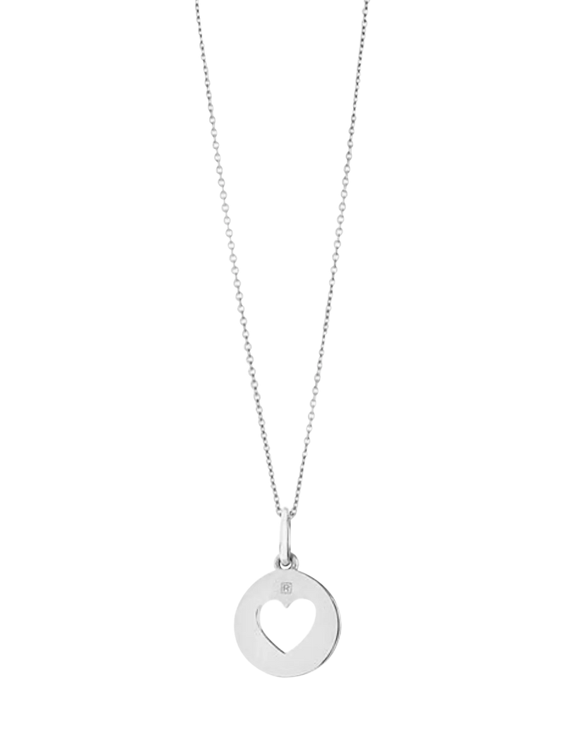Recognised sterling silver heart pendant necklace - British product