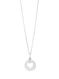 Recognised sterling silver heart pendant necklace - British product