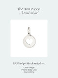 Recognised sterling silver heart pendant necklace - British product