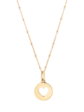Recognised heart pendant necklace gold plated sterling silver, imported from the UK