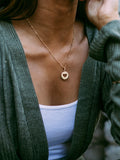 Recognised heart pendant necklace gold plated sterling silver, imported from the UK