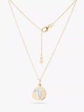 Recognised Alphabet Popon Pendant Necklace Gold