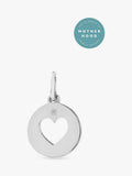 Recognised Heart Popon sterling silver pendant necklace, imported from the UK