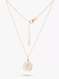 Recognised Alphabet Popon Pendant Necklace Gold