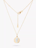 Recognised Alphabet Popon Pendant Necklace Gold