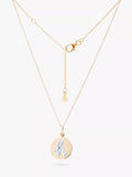 Recognised Alphabet Popon Pendant Necklace Gold