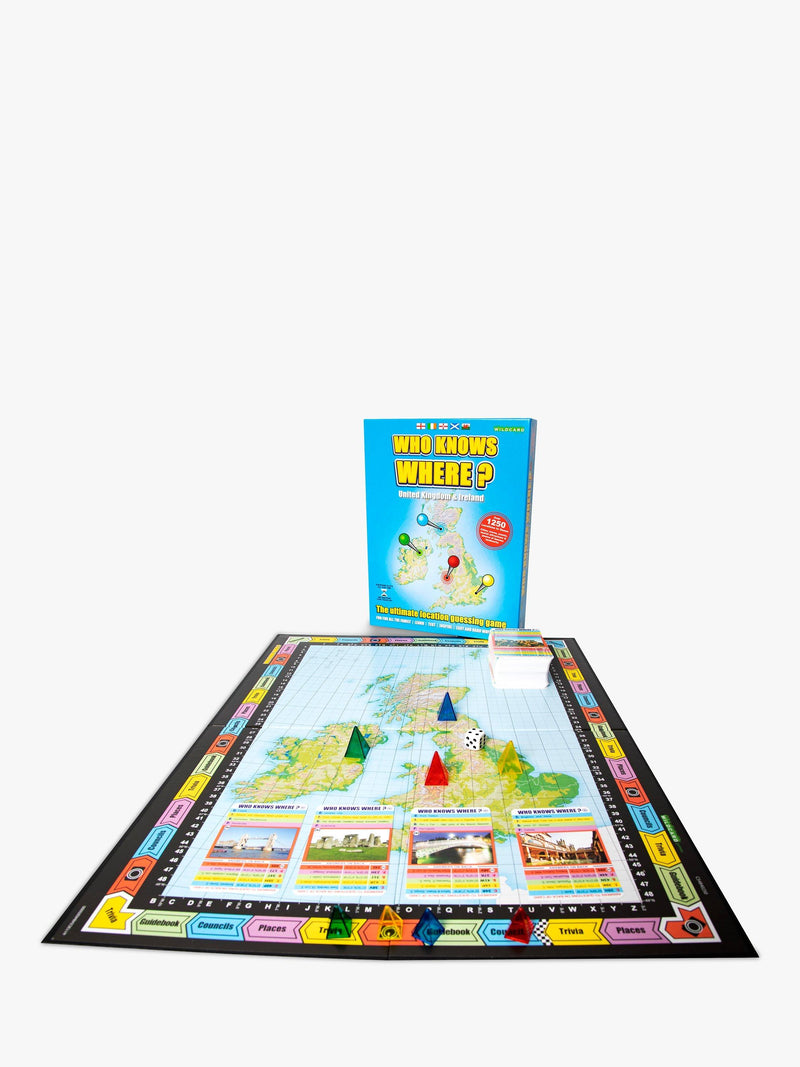 Educational board game for UK and Ireland geography (British brand)