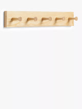 John Lewis John Lewis Shaker 5 Hook Hanging Rack FSC-Certified Ash Wood- Buy online at McGrocer