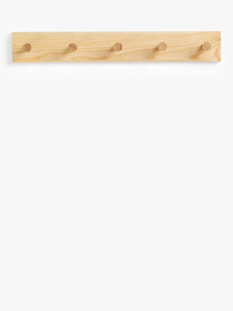 John Lewis Shaker 5 Hook Hanging Rack FSC ash wood (British brand)