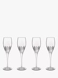 Luigi Bormioli Diamante champagne flutes set of 4 220ml (British brand)