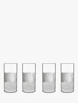 John Lewis Luigi Bormioli Diamante Glass Highballs, Set of 4, 480ml, Clear- Buy online at McGrocer