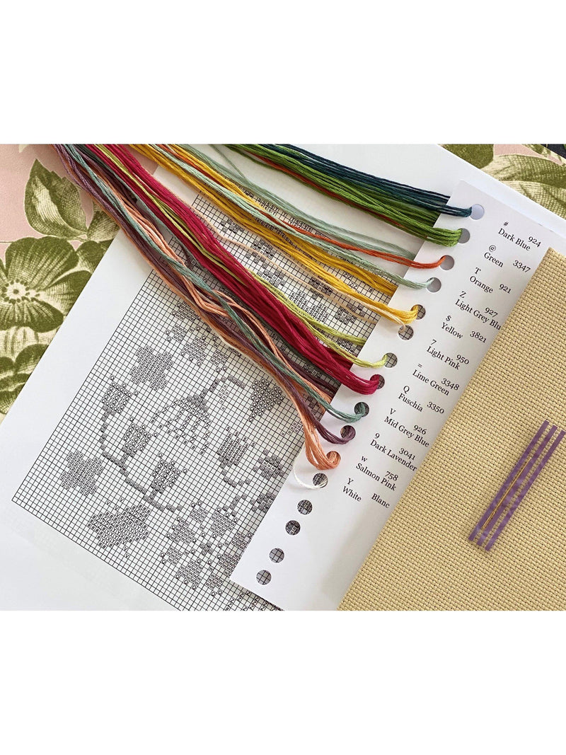 Historical Sampler Company Our Year cross stitch sampler kit (British brand)