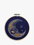 MakeBox & Co moth moon embroidery kit 15cm 12cm - British product