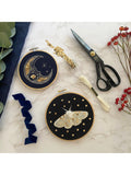 MakeBox & Co moth moon embroidery kit 15cm 12cm - British product