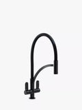 Abode Genio pull-around spray 2-lever kitchen tap - British product