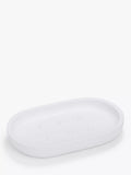 John Lewis Matt Finish Soap Dish - White