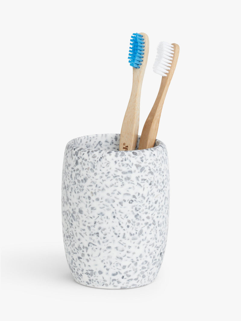 John Lewis terrazzo look bathroom tumbler, UK version