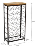 nkuku Obra mango wood wine rack 28 bottle, imported from the UK