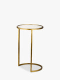 nkuku nesting side tables brass finish set of 2 (British brand)
