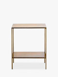nkuku Mahi side table antique brass (British brand)