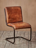nkuku Narwana desk chair aged tan leather, UK version