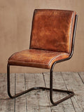 nkuku Narwana desk chair aged tan leather, UK version